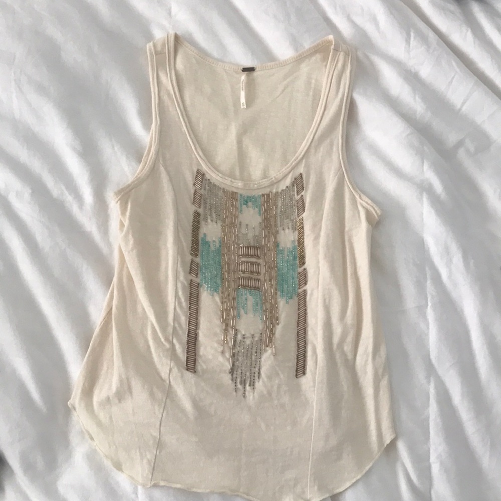 Sequined tank top